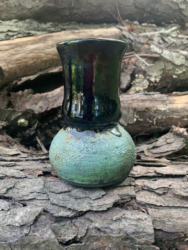 Raku vase