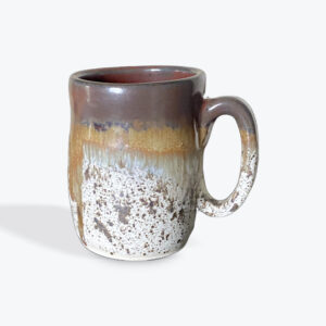 White stoneware mug